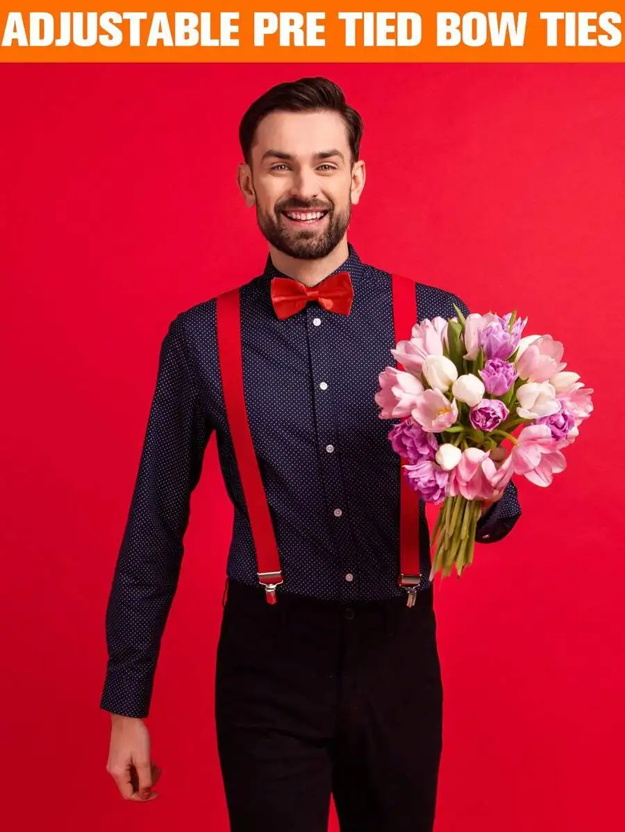 Mens Solid Color Satin Pre-Tie - огляд і ціна Event & Party Supply