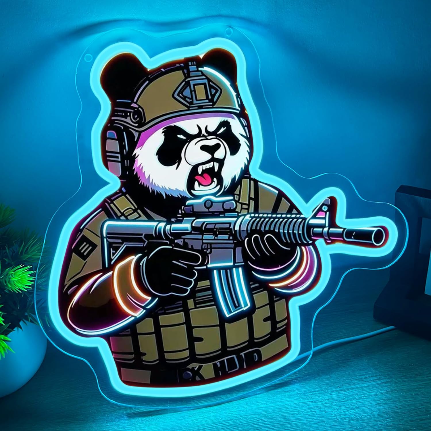 Tactical Panda Neon Sign USB P - огляд і ціна Neon Sign Party