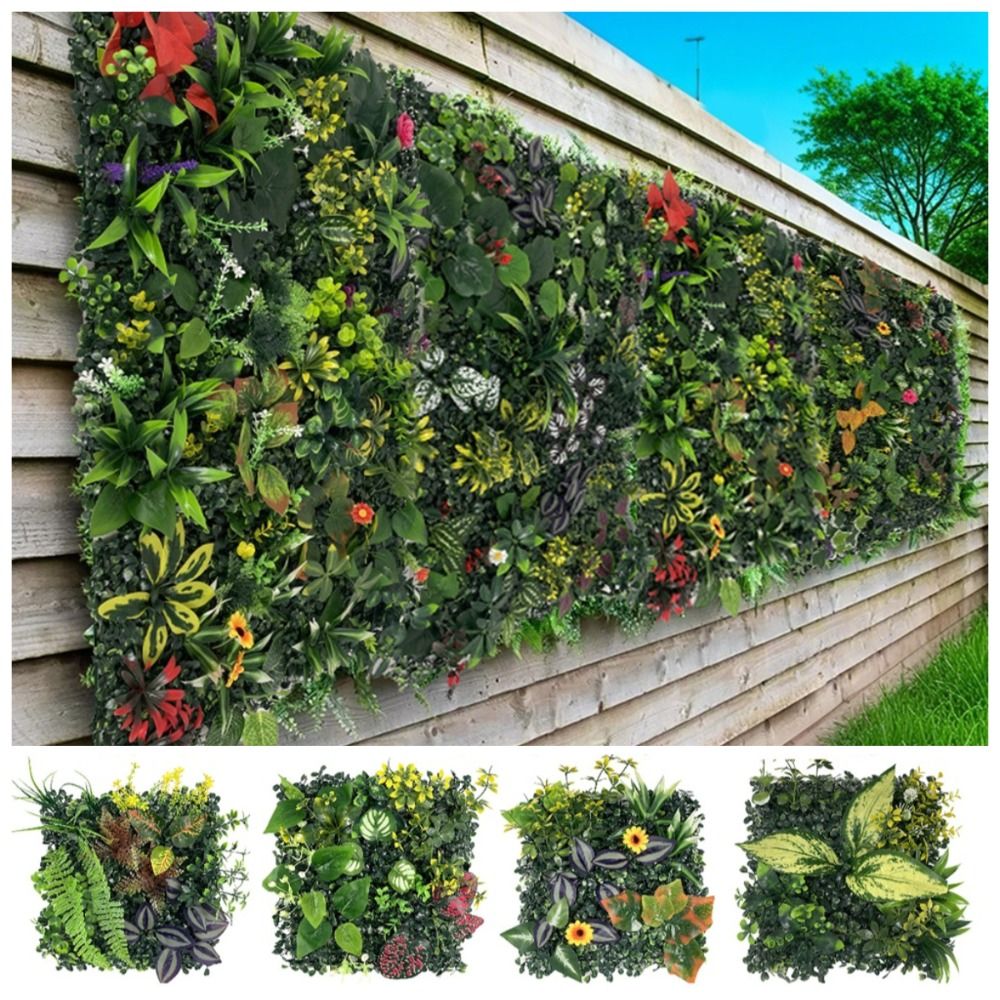 DIY Artificial Plant Wall Pane - огляд і ціна Flower Wall Panel
