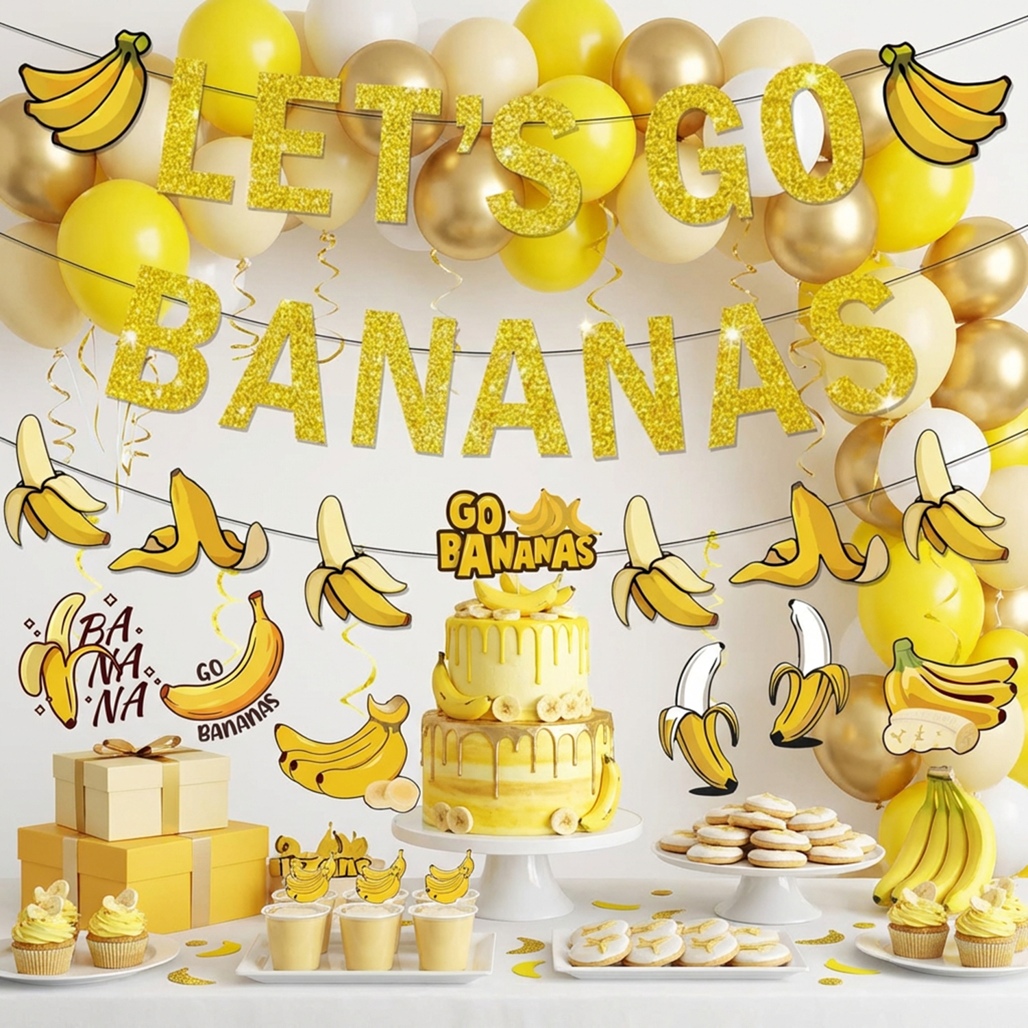 1Set Yellow Bananas Birthday B - огляд і ціна Let'S Party Event Supply