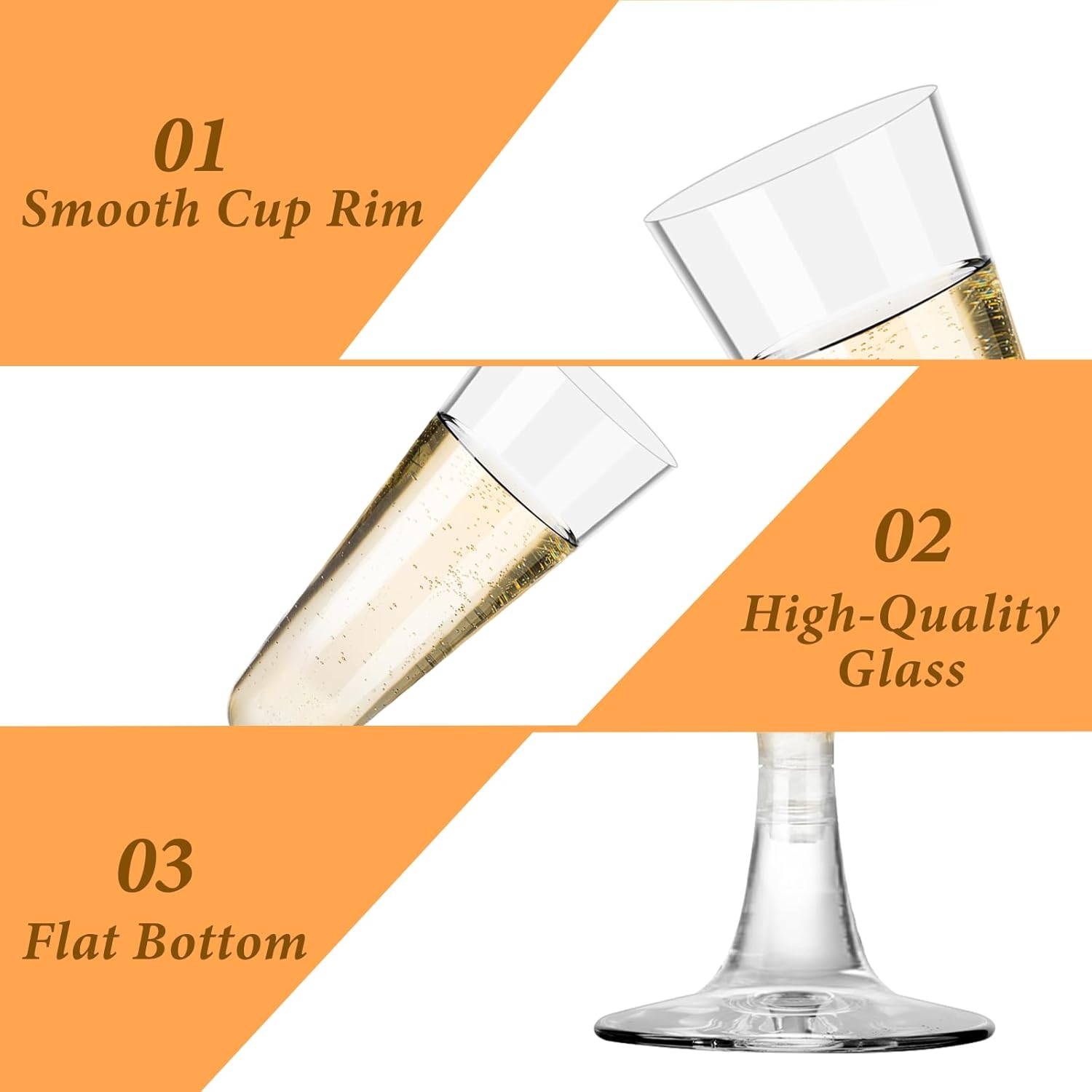 Plastic Champagne Flutes 40 Pa - огляд і ціна Eve Party